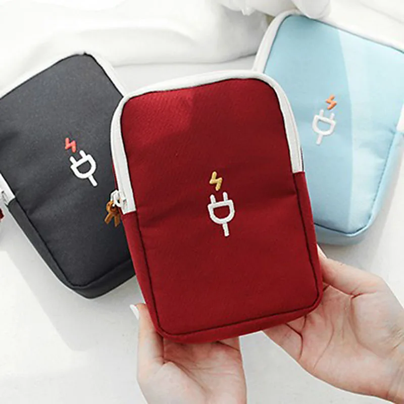 

1Pcs Storage Box for Earphone Wire Organizer Bag Data Line Cables Case Container Phone Headphone Protective Holder