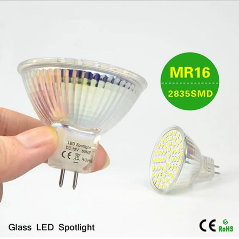5 шт. MR16 светодиодные лампы 7 Вт DC12V 2835SMD 60 светодиодов 600 650LM прожекторы