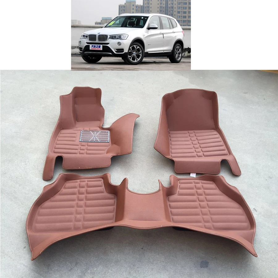 

fast shipping fiber leather car floor mat carpet rug fit for bmw x3 f25 2011 2012 2013 2014 2015 2016 2017