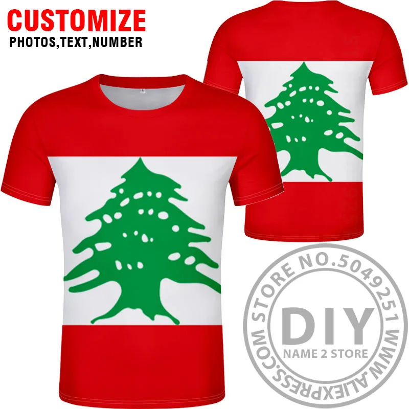 LEBANON t shirt diy пользовательская именная футболка lbn nation flag lb arabic arab lebanan Страна Печать фото одежда - Цвет: Style 11