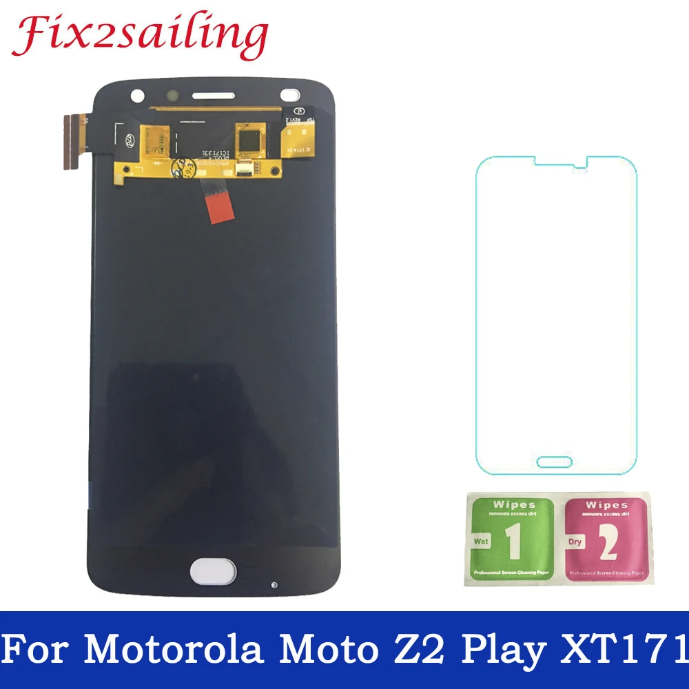 

100% Tested Display For Motorola Moto Z2 Play XT1710 XT1710-01/07/08/09/10 LCD Display Touch Screen Full Assembly Replacement
