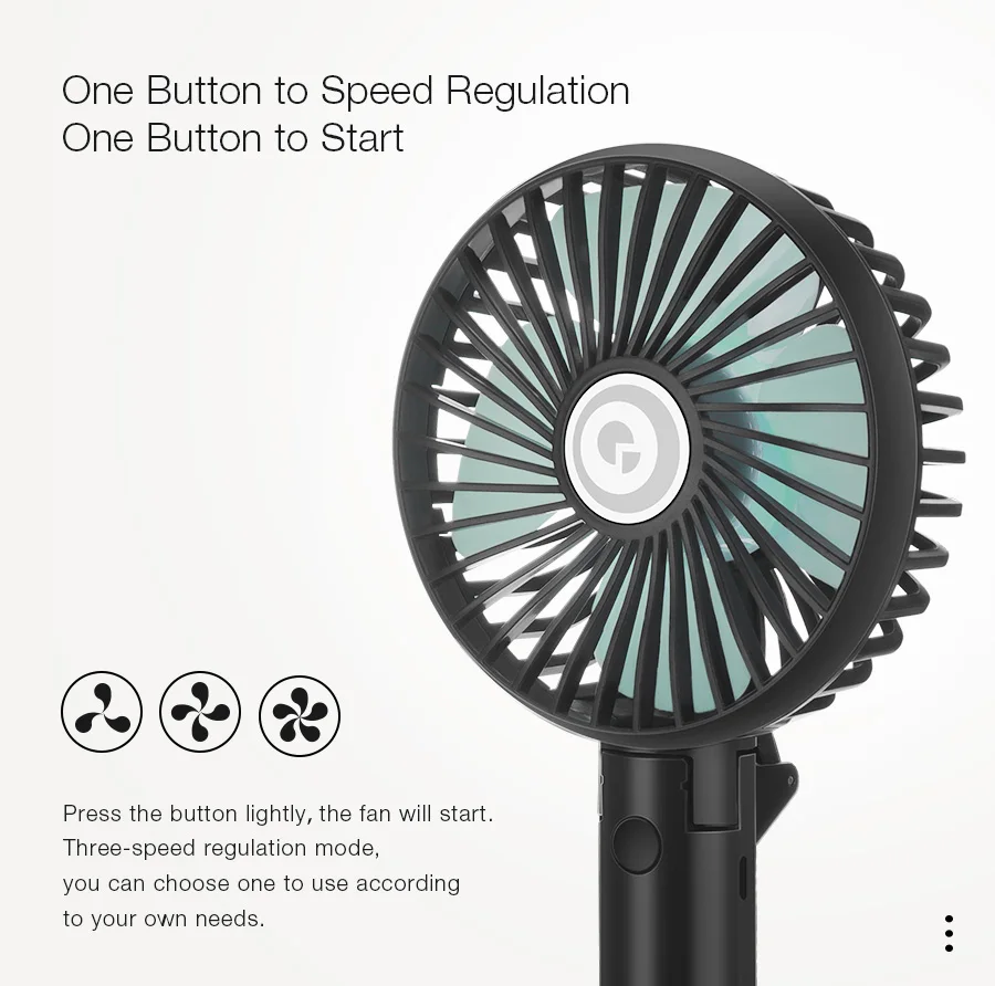 Digoo DF-004 Foldable USB Charging Fan Portable Mini Handheld Speed Adjustable Cooling Fan Regulation