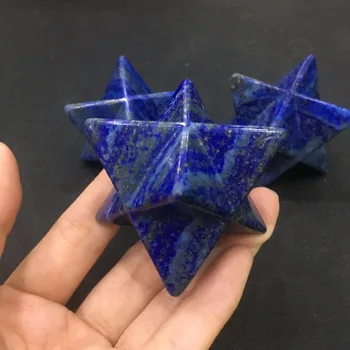 

1pcs Lapis Lazuli Merkaba Star Crystal Healing Aura Cleansing Chakra Star