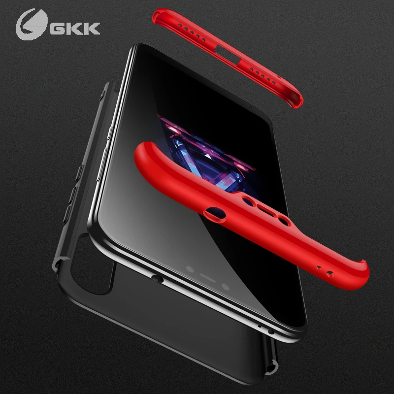 

GKK Case for Xiaomi Mi A2 lite Case 360 Full Protection Shockproof Business Matte Hard 3 in 1 Cover for Xiaomi Redmi 6 pro case