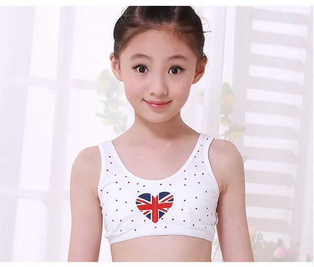 New Retail Puberty Underwear Young girl bra Teenagers Student sports
