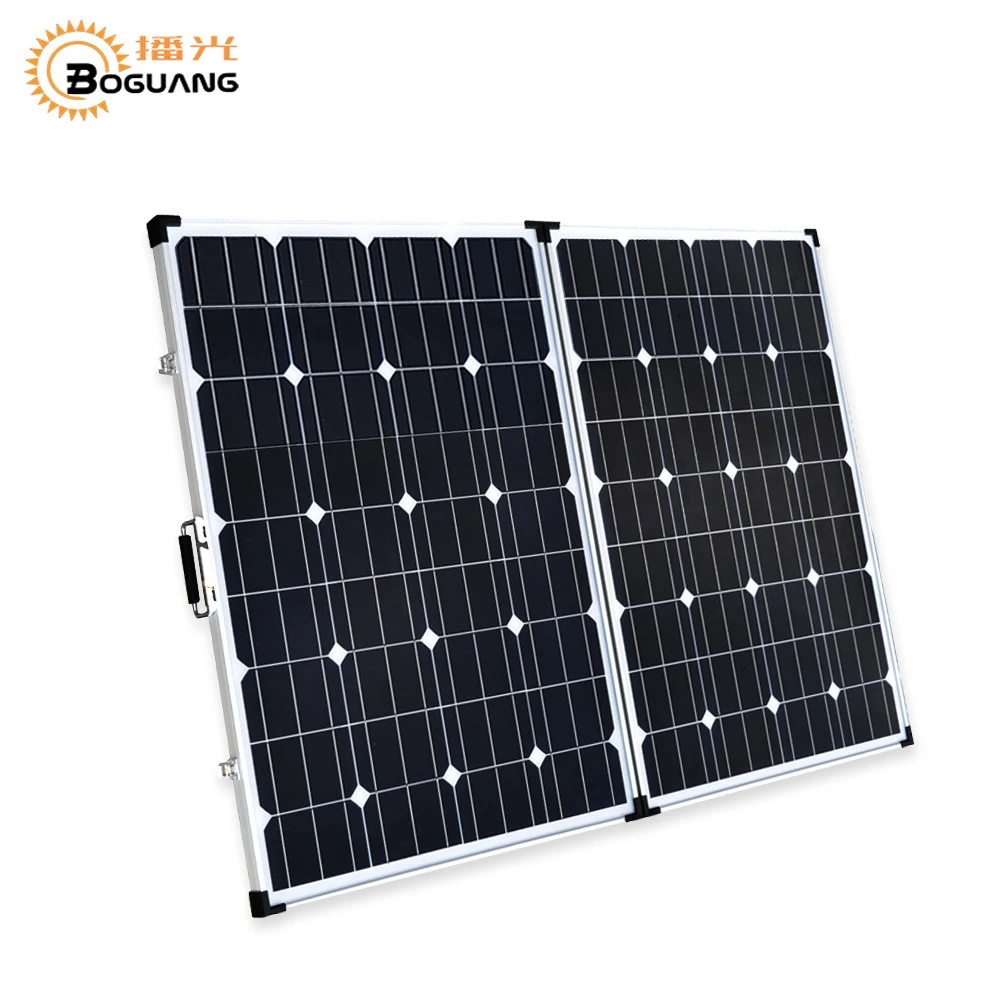 

Boguang 200w foldable solar panel 2*100 Watt Portable Solar charger Monocrystalline cell module 20A USB controller 12v battery
