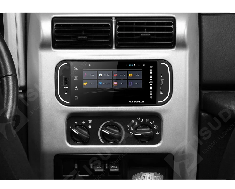 Isudar автомобильный мультимедийный плеер 1din android 7.1.1 5 дюймов для Jeep/Chrysler/Dodge/Liberty/Wrangler/Sebring/Grand Cherokee радио gps