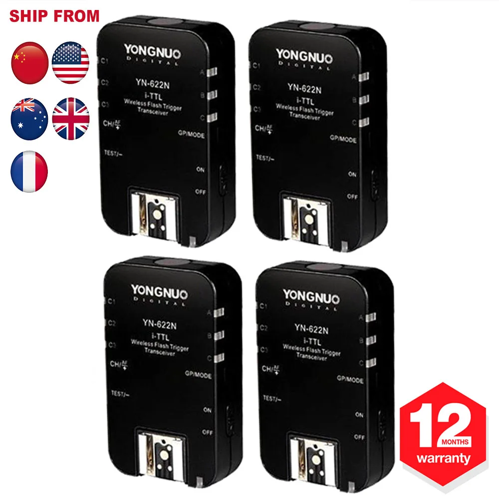 Buy 4 x YONGNUO YN 622N Wireless TTL Flash Controller
