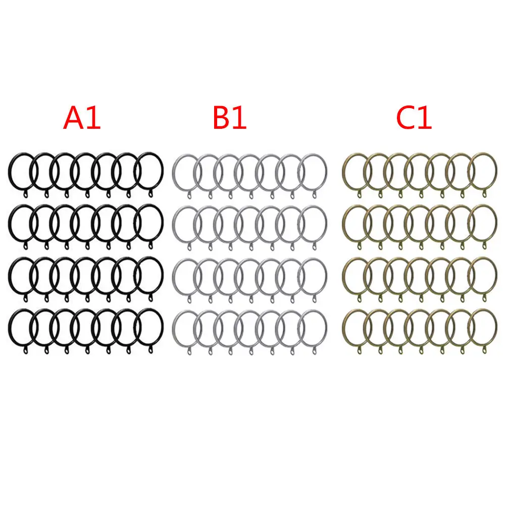 28 шт./компл. шторы крюк римские кольца металлическое кольцо Душ висит кольцо для карниза застежка для занавески декоративные аксессуары
