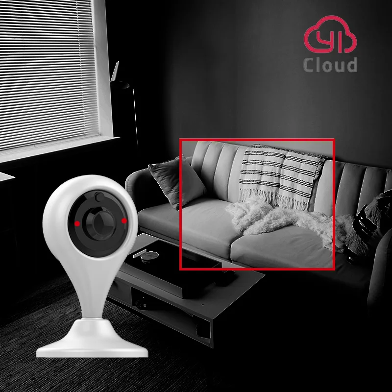 Indoor Smart Home Camera 1080P Powered By YI WIFI Security Cam Motion Detection Night Vision Two-Way Audio YI loT APP Cloud EU