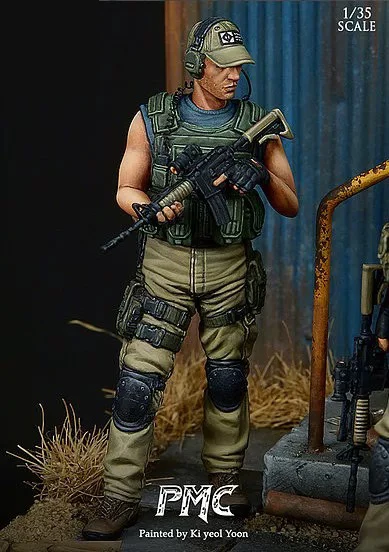 

Resin Figure 1/35 Model Of Western Private Mercenary Company Soldier Model Figure Kit GC35003