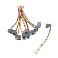 10 pièces 616E 4P4C RJ11 Téléphonique Femelle Adaptateur de Connecteur 4 Fils 8cm(China)