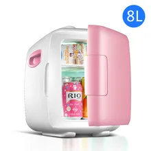 Портативный мини автомобильный холодильник Frigerator 8L холодный теплый двойного назначения 12 В 220 морозильник мини Frigo Nevera Icebox Buzdolab Frigobar