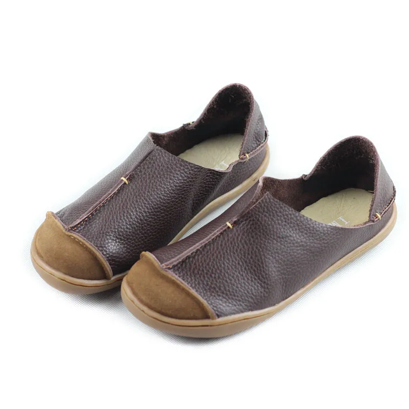 

Women's Shoes Plus Size Genuine Leather Flat Shoes Casual Slip on Loafers Ladies Moccasins Mori Girl Style Driving shoes