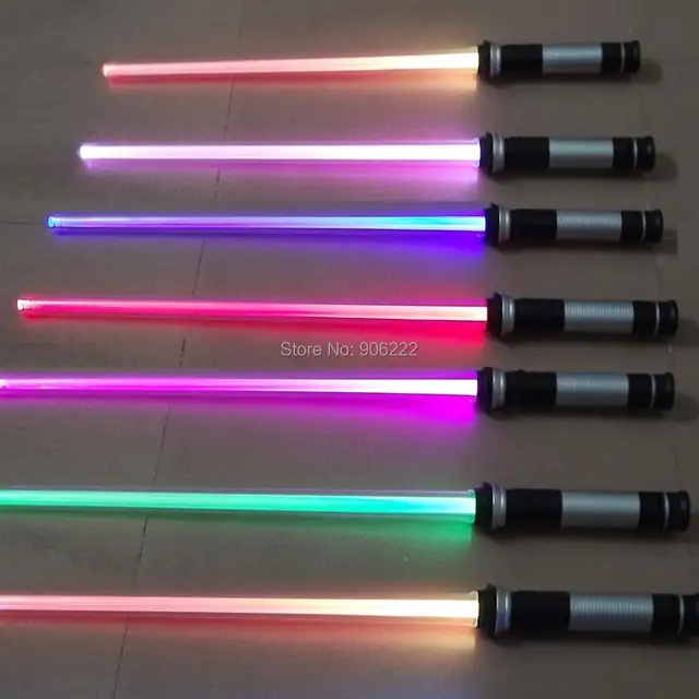 2 pieces lot star wars lightsaber sound and light double bladed