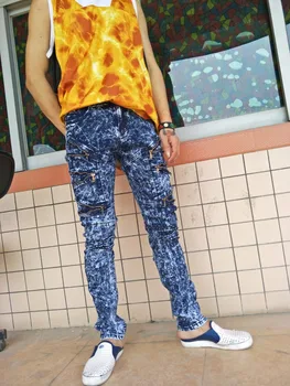 

high quality 2017 New Arrival CosMaMa brand mens printed designer korean fashion slim skinny biker casual zippers jeans