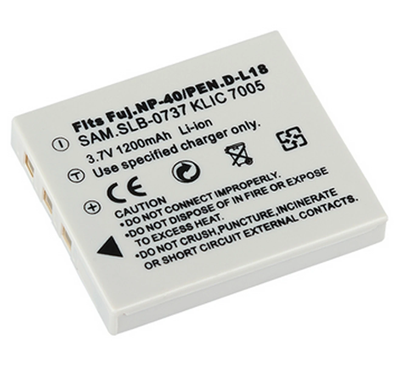 

Battery Pack for Pentax D-Li8, D-Li85, DLi85 and Pentax Optio SV, SVi, Optio T10, T20, W10, W20, WP, WPi, X Digital Camera