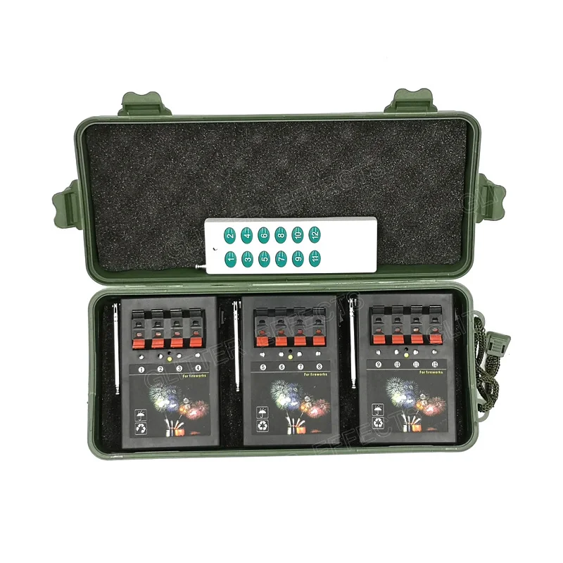 AM04R-3 التحكم عن بعد 12 قناة 3 قطعة 4 جديلة استقبال النار حزب آلة