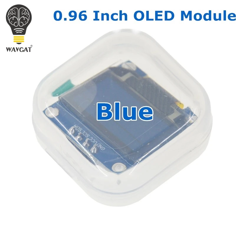 WAVGAT Blue color 128X64 OLED LCD LED Display Module For Arduino 0.96" I2C IIC Serial new original