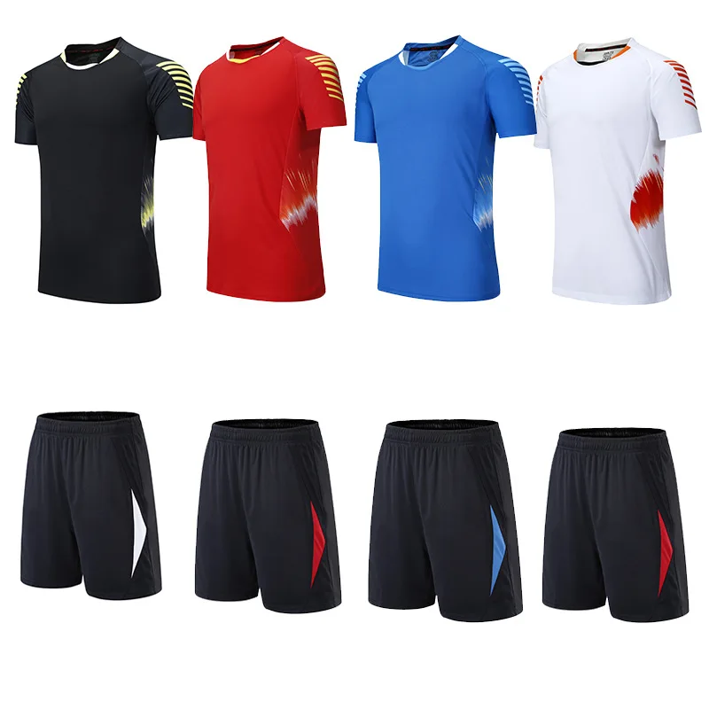 Новые женские теннисные футболки, мужская футболка для бадминтона, женские футболки для настольного тенниса, мужская униформа волан, спортивные шорты
