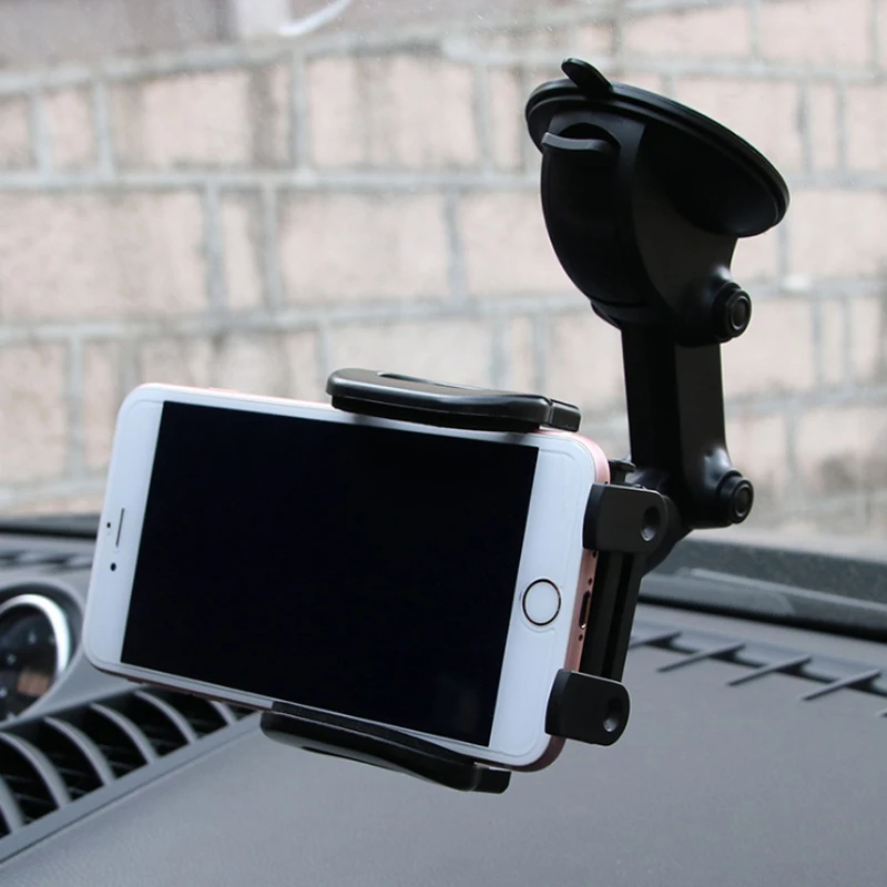 

Multi-function Car Phone Holder Suction 360 Degree Swivel Cup Navigation Bracket Robot Arm Mobile Phone Holders