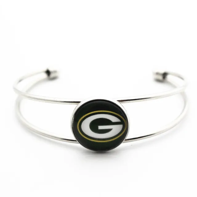 Hot 1pcslot Sports Football Green Bay Packers Bracelet Gl Hot 1pcslot Sports Football Green Bay Packers Bracelet Gl 18mm Ginger Snap On Bracelets Bangle