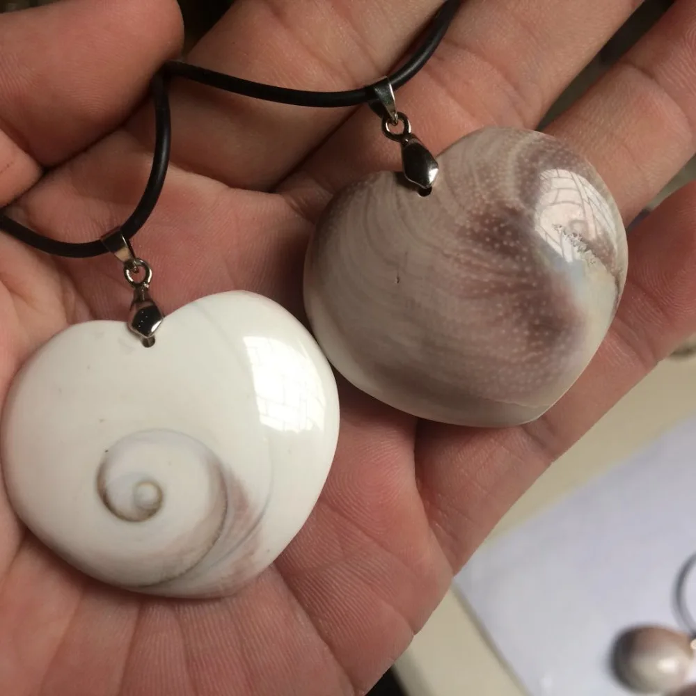 

heart shape natural shell pendant fine jewerly for woman for girl wholesale !