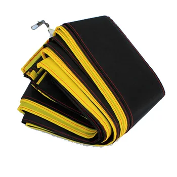 

Free Shipping Outdoor Fun Sports Kite Accessories /30m Yellow with Black Tail For Delta kite/Stunt /software kites Kids Gif