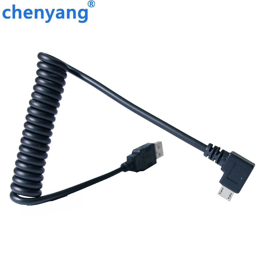 100 см под прямым углом 90 градусов USB 2,0 Micro usb штекер типа мужской стрейч кабель для передачи данных для SSD и жесткого диска
