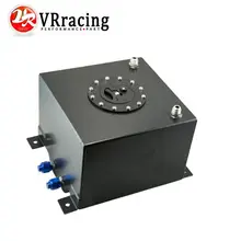 VR RACING BLACK 20L Aluminium Fuel Surge tank with cap foam inside Fuel cell without sensor