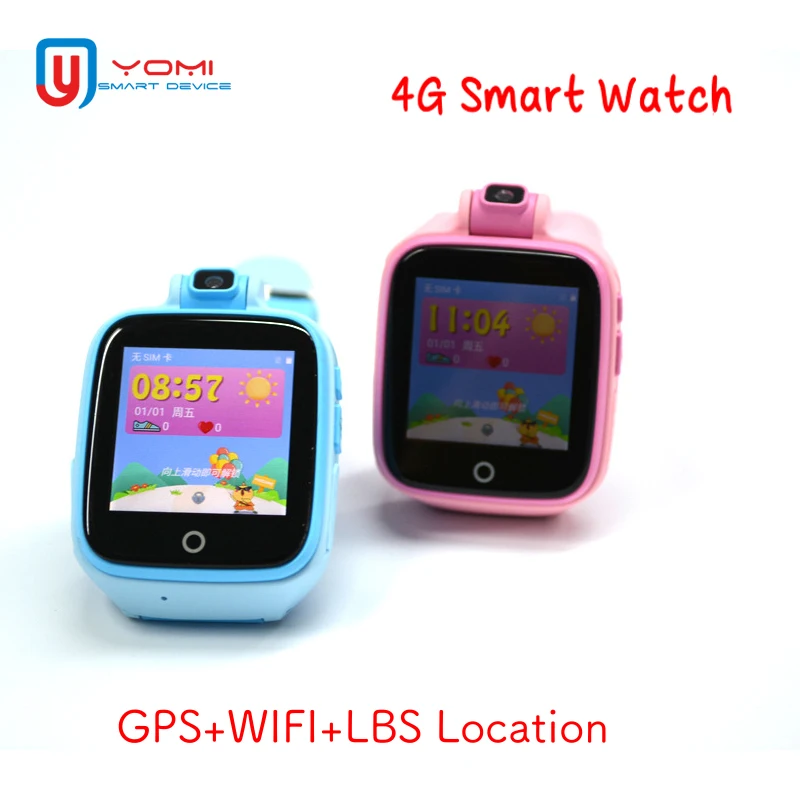 

4G Smart Kids Watch Android IOS GPS WIFI LBS Locating Remote Monitor SOS History Route Voice Chat Baby Smartwatch with Camera