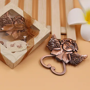 

10PCS/Lot Baby Angel Wine Bottle Opener in Gift Box Party Favor