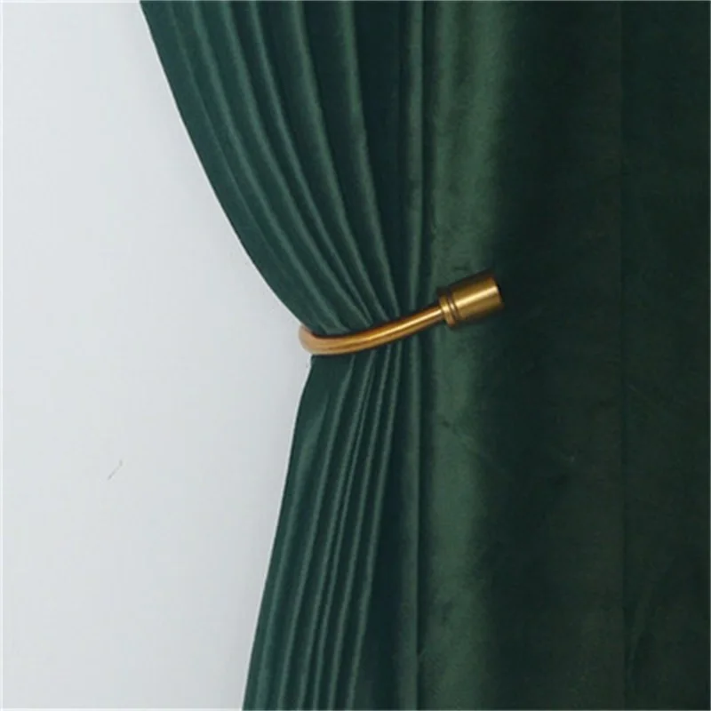 High Shading Solid Color Luxury Velvet Blackout Windows Curtain Drape Panel For Living Room Bedroom Home Decoration T206#18