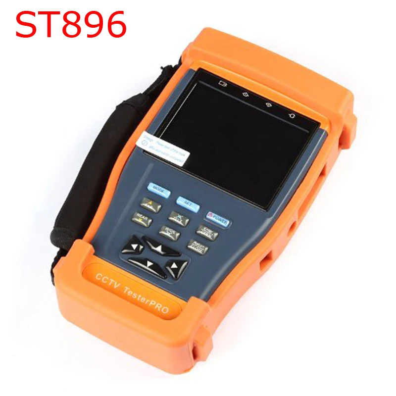 ST896 Fiber Meter CCTV Tester Monitor PTZ Audio UTP Test ST-896 Optical Power Meter Security Tester CCTV Camera Video Audio 12V