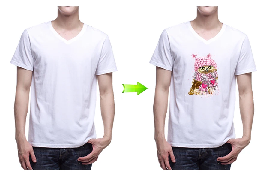 Love Owl Patches for Jeans Fashion Clothes A-level Washable Heat Press Appliqued DIY Decoration Accessory 25.2x18cm4
