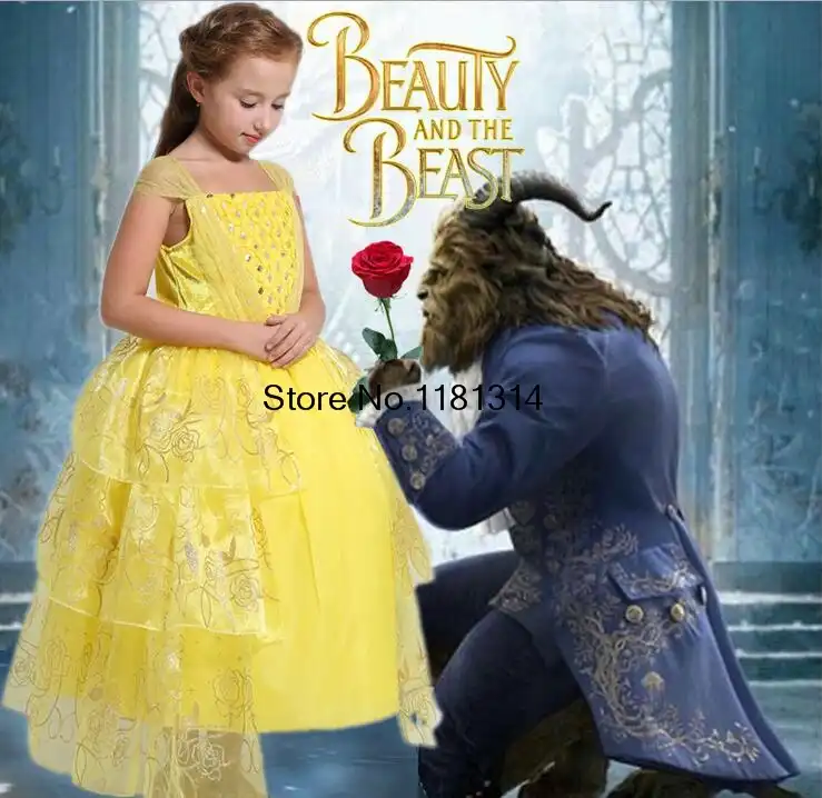 Kids Princess Belle Dress Baby Girls Children Party Dress Movie Beauty And The Beast Belle Cosplay Costume 17 Belle Cosplay Costume Cosplay Costumebelle Cosplay Aliexpress