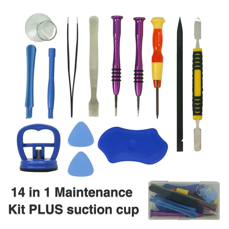 

Mobile Phone Repair Tools 14pcs set Kit Spudger Pry Opening Tool Screwdriver Set for iPhone Samsung Phone Hand Tools Set