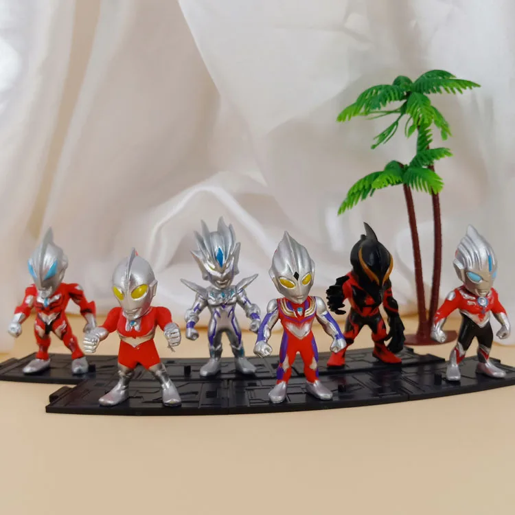 9 см Аниме Кукла Ультрамен Тига фигурки Ultraman Dyna Figura набор Ultraman Gaia кукла модель Ultraman Agul Фигурки игрушки