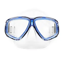 AM-308 взрослых двойной Слои Водонепроницаемый Анти-туман прозрачный силиконовый большая площадь Дайвинг маска очки плавание Аксессуары