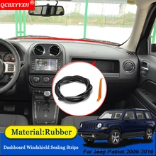 QCBXYYXH автомобильный Стайлинг резиновые анти-звуконепроницаемые не пропускающие шума пылезащитные приборной панели автомобиля Лобовое стекло уплотнительные полосы для Jeep Патриот 2009