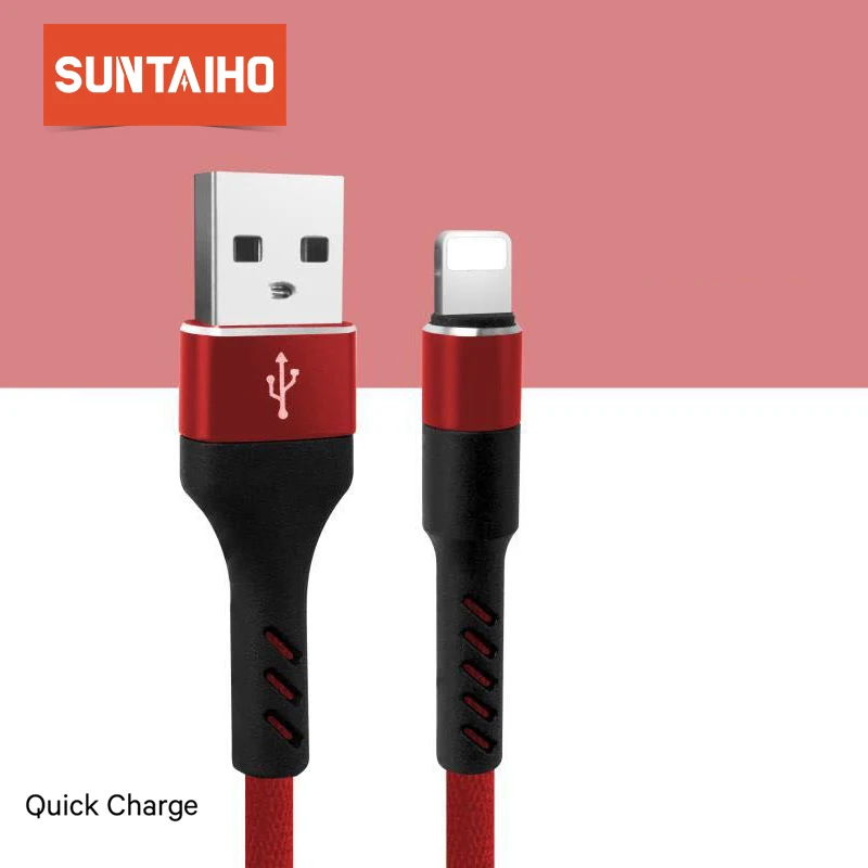 Suntaiho Тип usb C кабель для Xiaomi mi Max 3 для samsung S9 USB кабель для iPhone mi cro usb Charging Cable 1 m для IOS Android