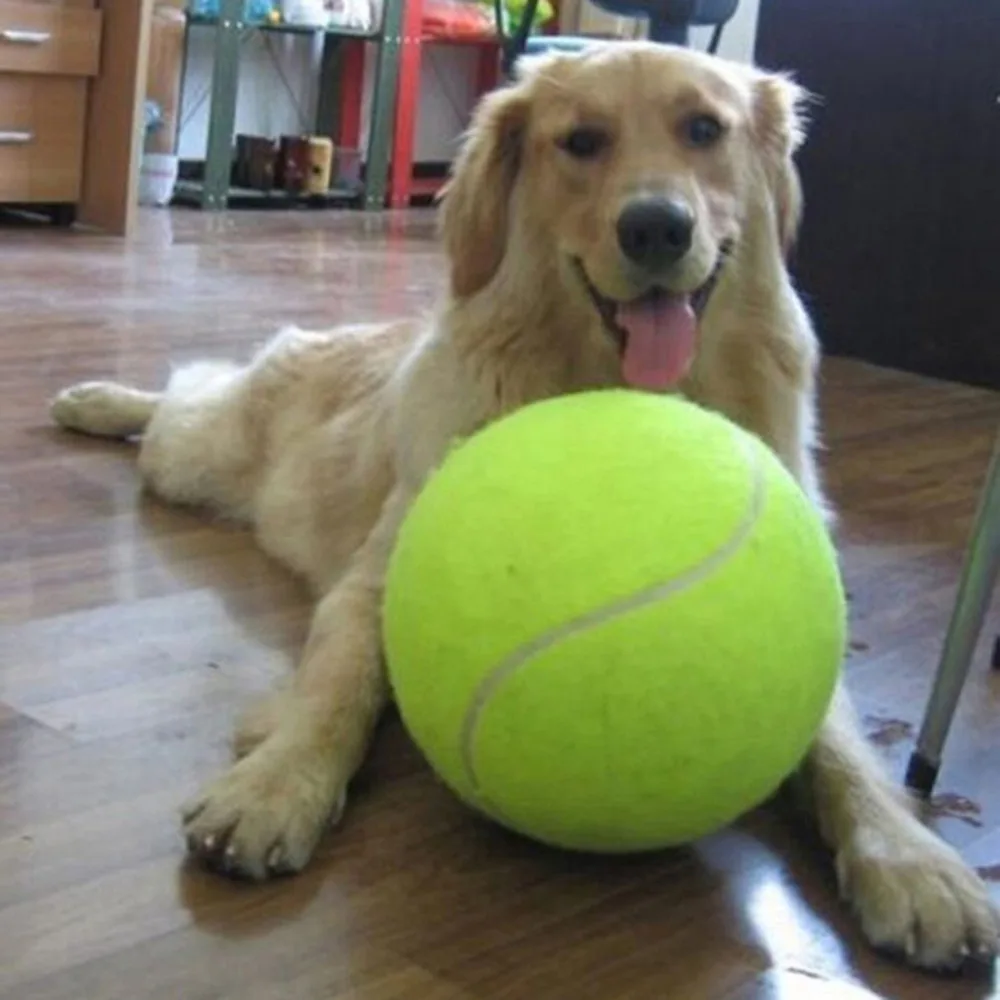 24 см собака теннисный мяч гигантский Pet игрушка, теннисный мяч жевательная игрушка для собаки Подпись Мега Джамбо детские игрушки мяч для домашних животных собак поставки