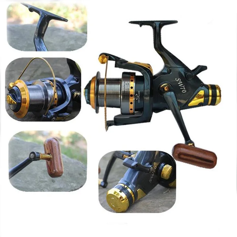 Yumoshi Карп спиннинги Приманка литья Рыбалка Катушка Carretilha Pesca SW 5000 6000