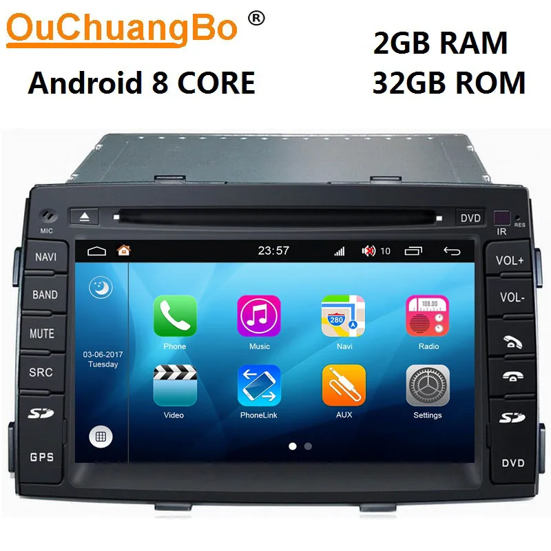Ouchuangbo android 8 0 автомобильный медиаплеер для Kia Sorento 2010 2012 с ядерным радио gps