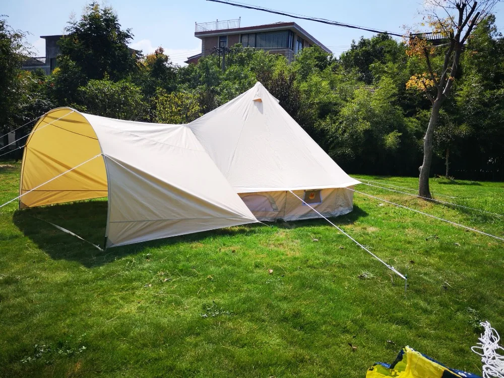 Холщовая палатка с колокольчиком 4 м 5 м|tent wall|canvas bell tentbell tent |