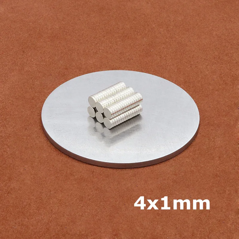 

100pcs 4 x 1mm N35 Disc Strong Rare Earth Neodymium permanent magnet Dia 4mm x 1mm NdFeB Mini Permenant Round Magnets