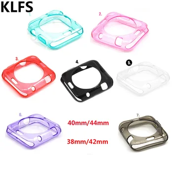 

KLFS Ultra Thin Silicone TPU Case Cover Skin Shell for Apple Watch iWatch Series 1 2 3 4 38mm 42mm 40mm 44mm