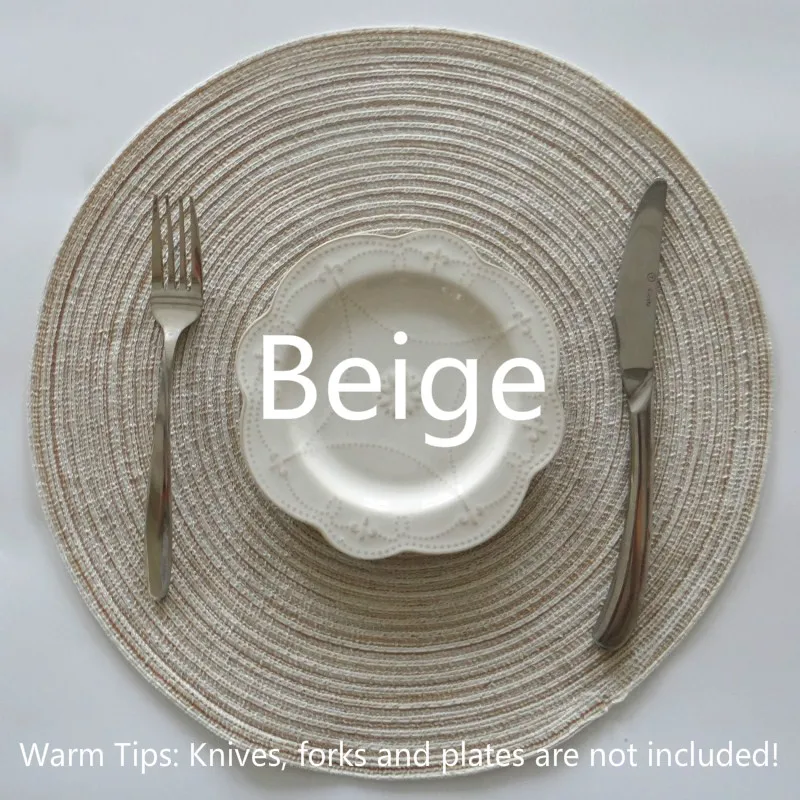 المنزل حصيرة تصميم الجدول الرامي العزل سادة جولة المفارش الكتان الجدول الحصير المطبخ اكسسوارات الديكور المنزل سادة كوستر