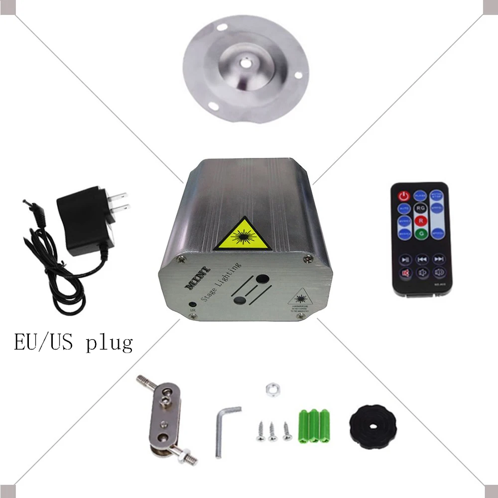 LED ضوء الليزر متعددة نمط أضواء للمسرح مع تحكم الأحمر والأخضر وامض تأثير للديسكو DJ حزب كشاف ضوء