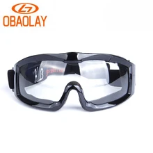 OBAOLAY анти туман лыжные очки для мужчин женщин Спорт на открытом воздухе защита от пыли и ветра очки мотоцикл велосипедные очки